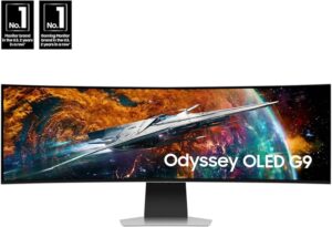 Samsung Odyssey OLED G9 49" Curved Monitor.