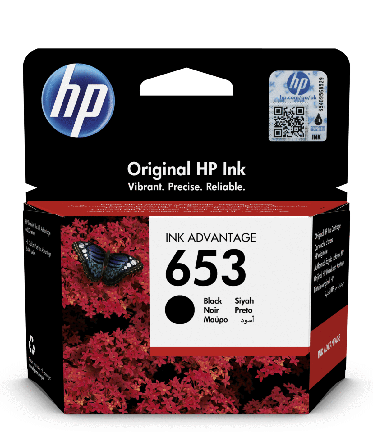 HP 653 Black Original Ink Advantage Cartridge - IT Warehouse